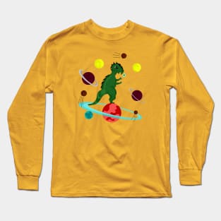 Dinosaur in Space Long Sleeve T-Shirt